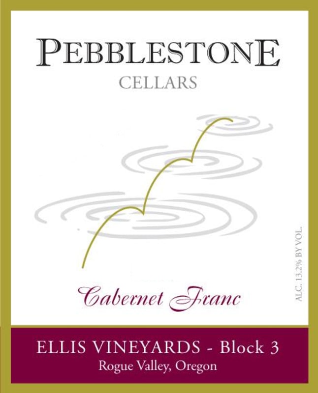 Pebblestone Cellars Ellis Vineyards Block 3 Cabernet Franc 2011 Front Label