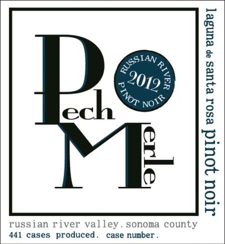 Pech Merle Winery Laguna de Santa Rosa Pinot Noir 2012 Front Label