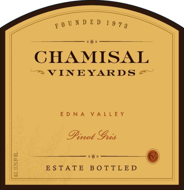 Chamisal Vineyards Estate Pinot Gris 2013 Front Label