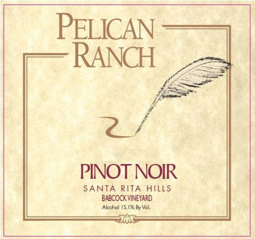 Pelican Ranch Winery Babcock Vineyard Pinot Noir 2014 Front Label