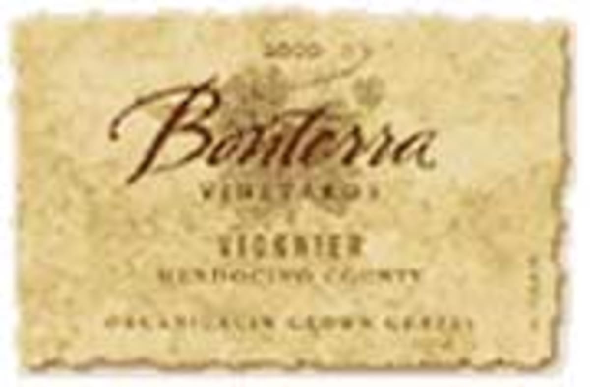 Bonterra Organically Grown Viognier 2001 Front Label