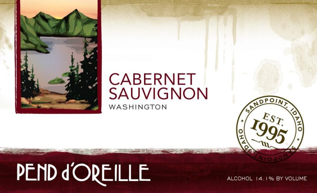Pend d'Oreille Winery Cabernet Sauvignon 2011 Front Label