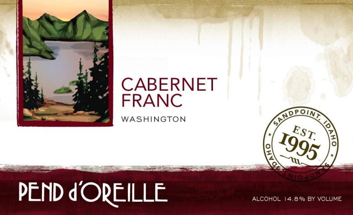 Pend d'Oreille Winery Cabernet Franc 2013 Front Label