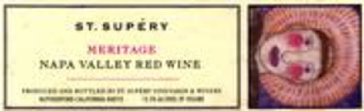 St. Supery Meritage Napa Valley Red Wine 1995 Front Label
