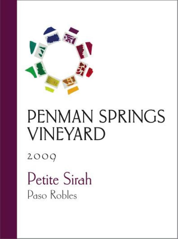 Penman Springs Vineyard Petite Sirah 2009 Front Label
