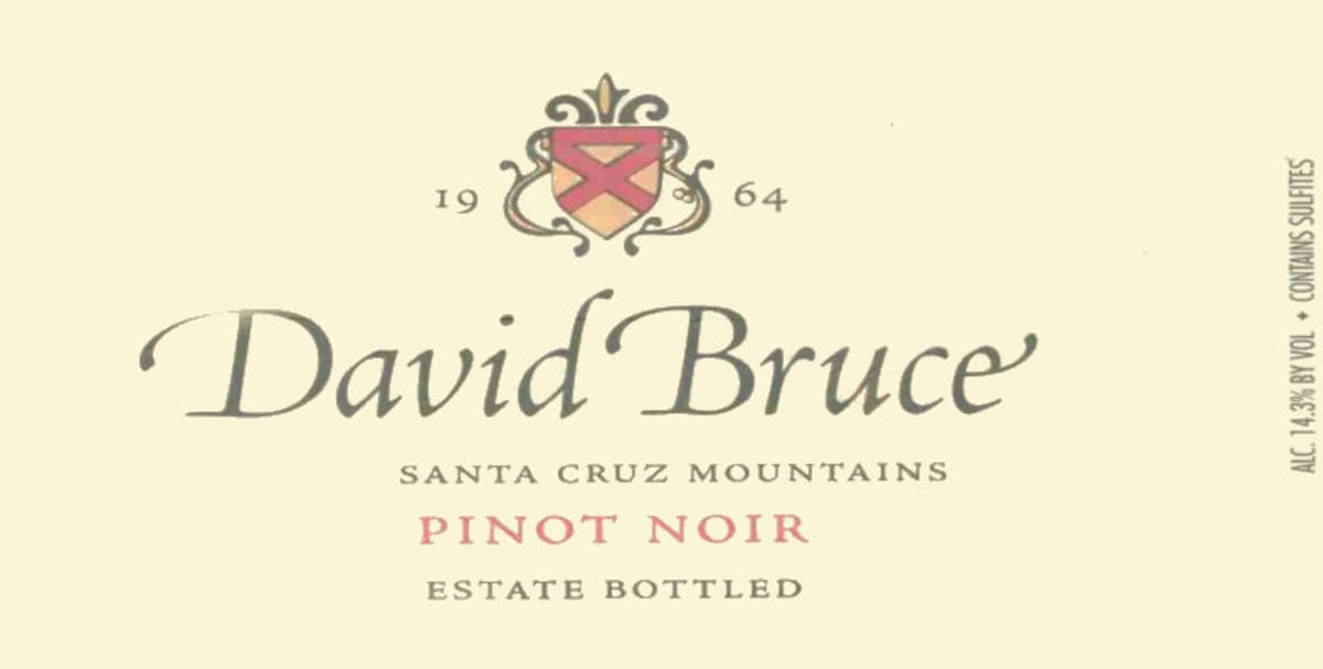David Bruce Estate Pinot Noir 2003 Front Label
