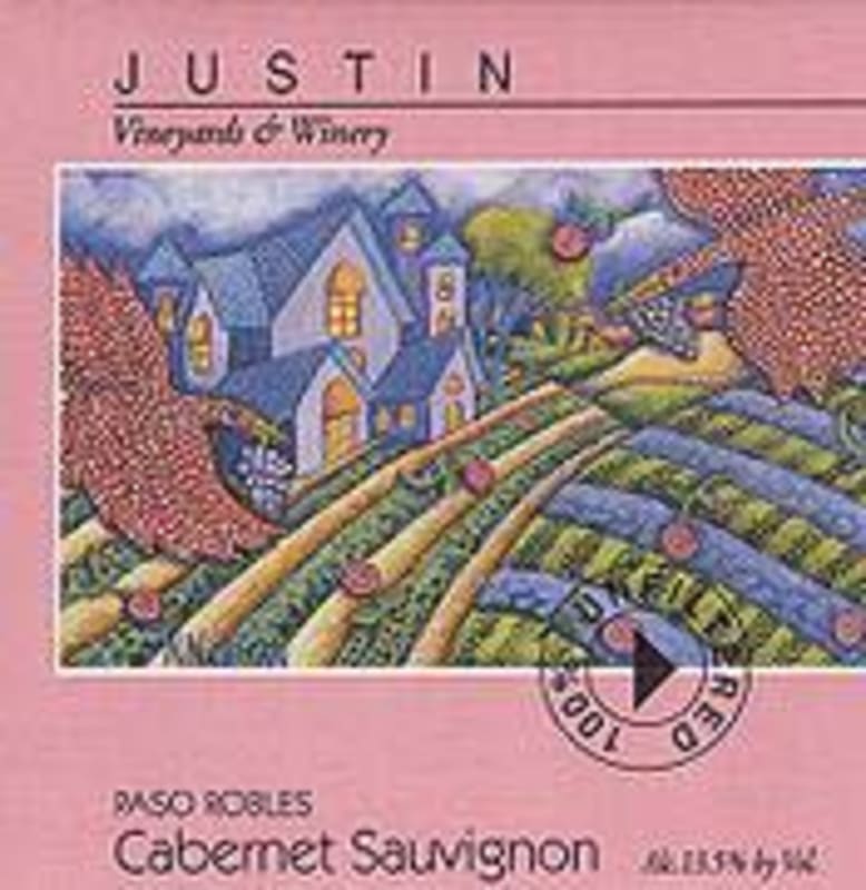 Justin Cabernet Sauvignon 2000 Front Label