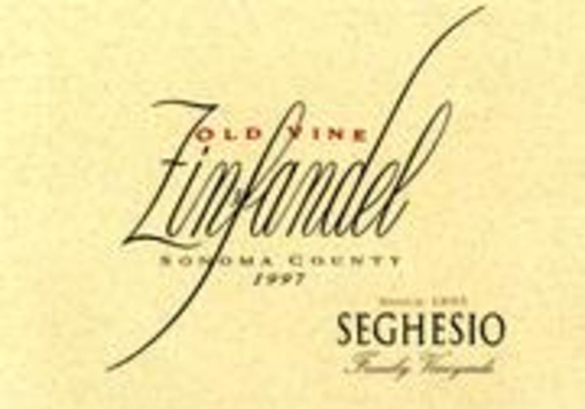 Seghesio Old Vine Zinfandel 1997 Front Label