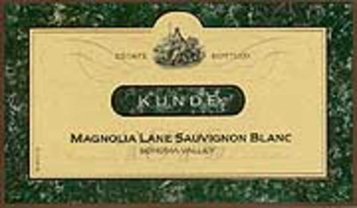 Kunde Magnolia Lane Sauvignon Blanc 2001 Front Label
