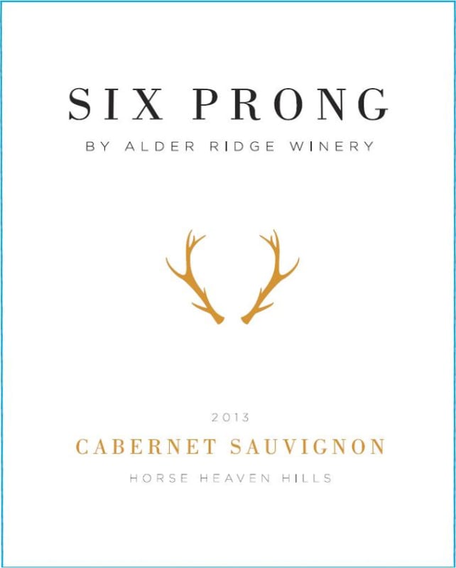 Percept Wines Six Prong Alder Ridge Cabernet Sauvignon 2013 Front Label