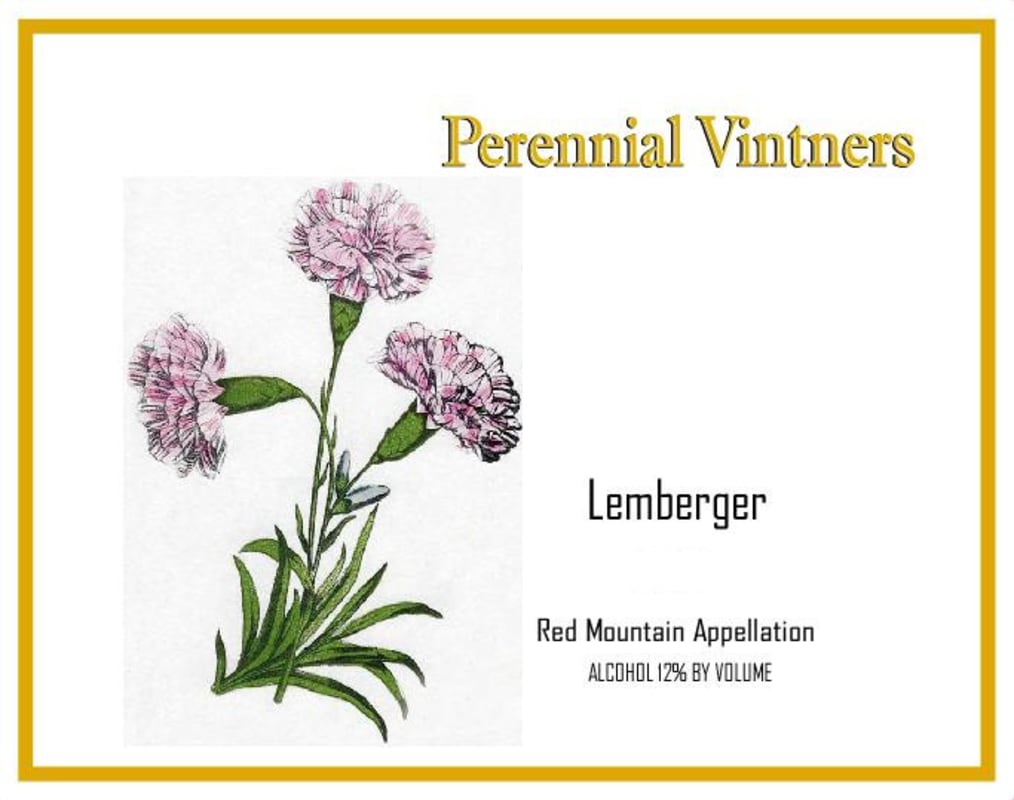 Perennial Vintners Lemberger 2014 Front Label