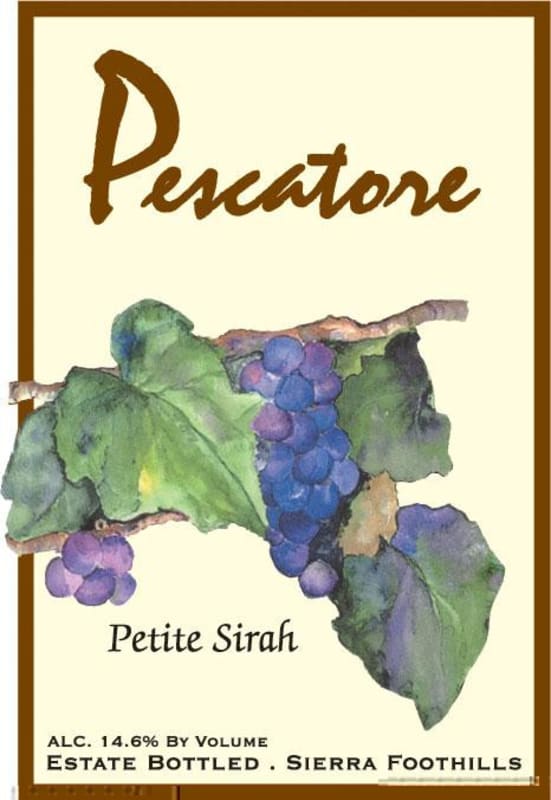Pescatore Vineyard and Winery Petite Sirah 2013 Front Label