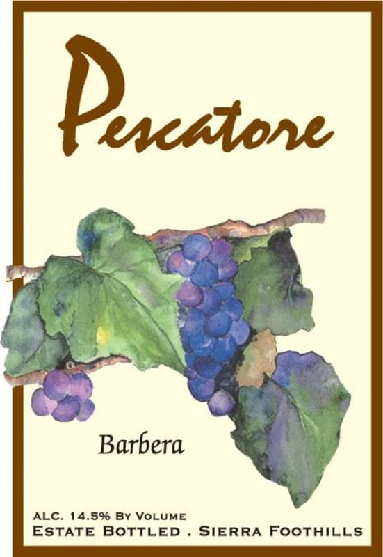 Pescatore Vineyard and Winery Barbera 2013 Front Label