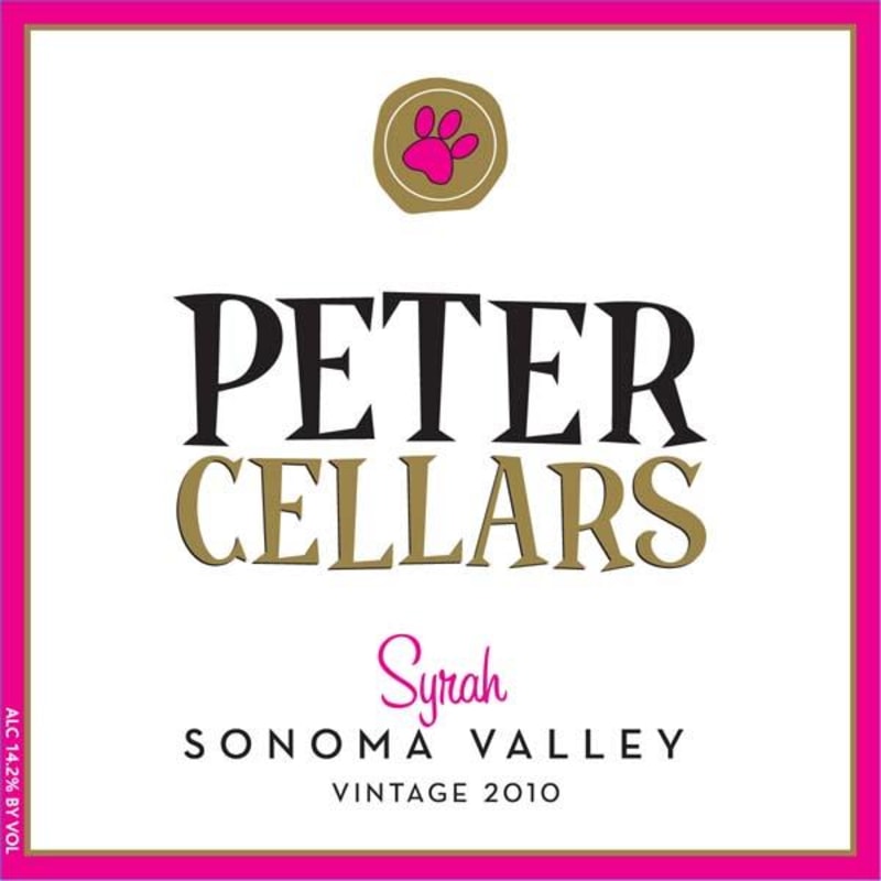 Peter Cellars Syrah 2010 Front Label