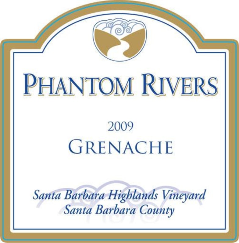 Phantom Rivers Wine Santa Barbara Highlands Vineyard Grenache 2009 Front Label