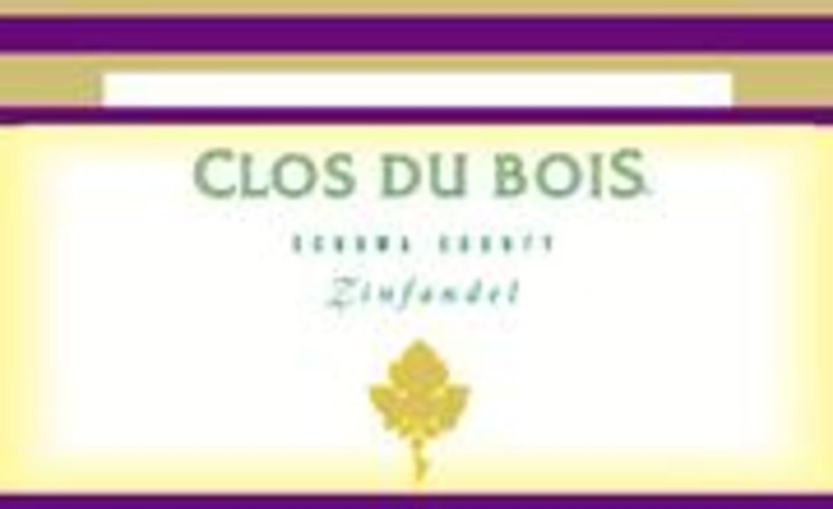 Clos du Bois Zinfandel 2000 Front Label