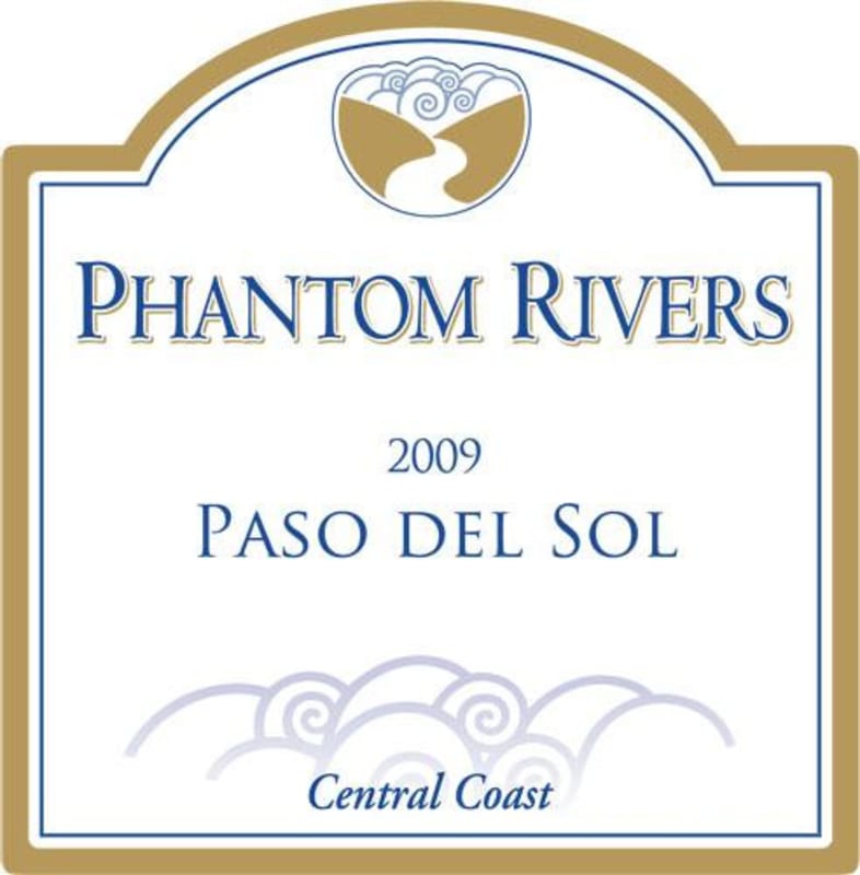 Phantom Rivers Wine Paso del Sol 2009 Front Label