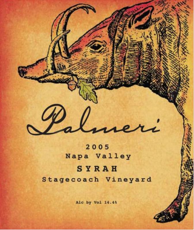 Palmeri Stagecoach Vineyard Syrah 2005 Front Label