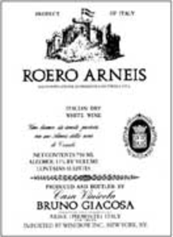 Bruno Giacosa Roero Arneis 2001 Front Label