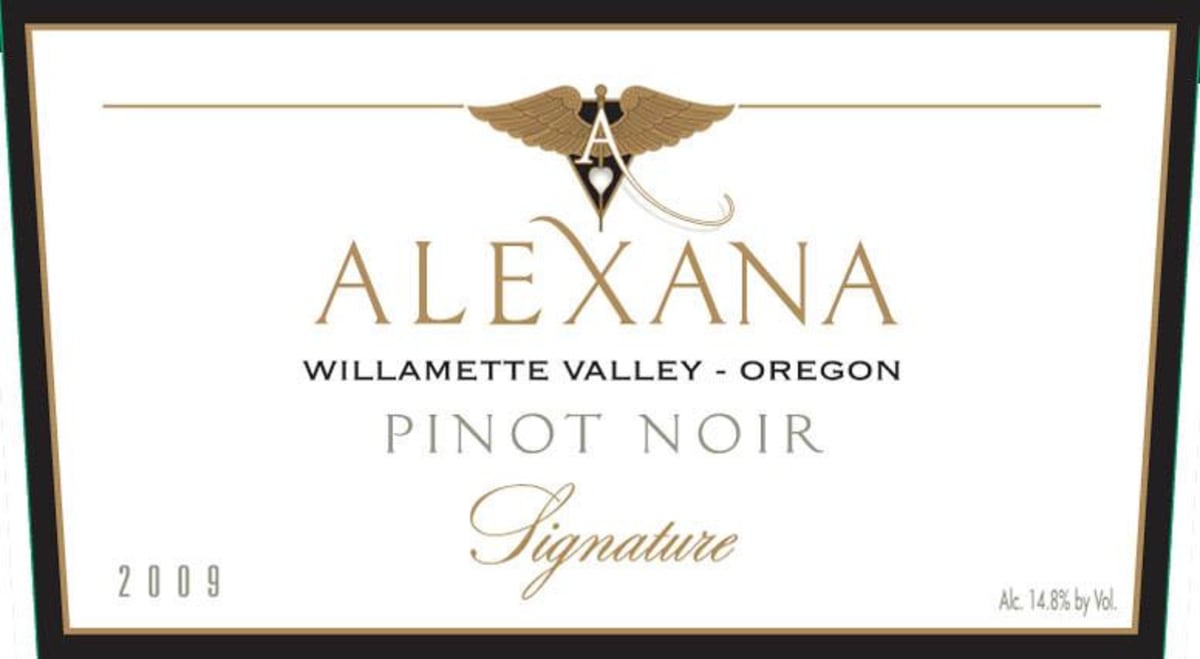 Alexana Signature Pinot Noir 2009 Front Label