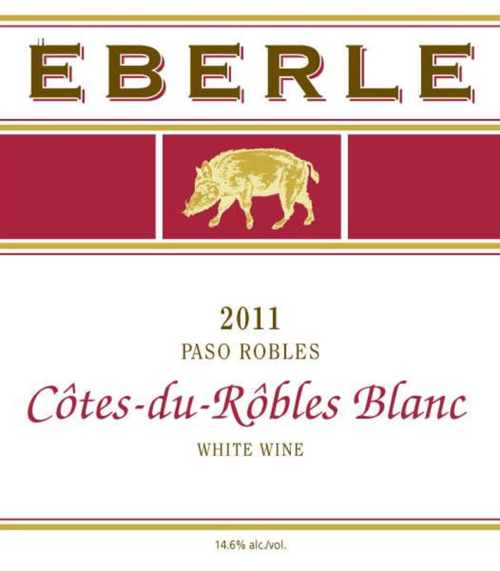 Eberle Cotes-du-Robles Blanc 2011 Front Label