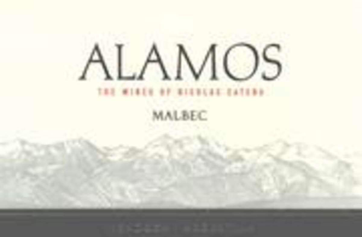 Alamos Malbec 2001 Front Label
