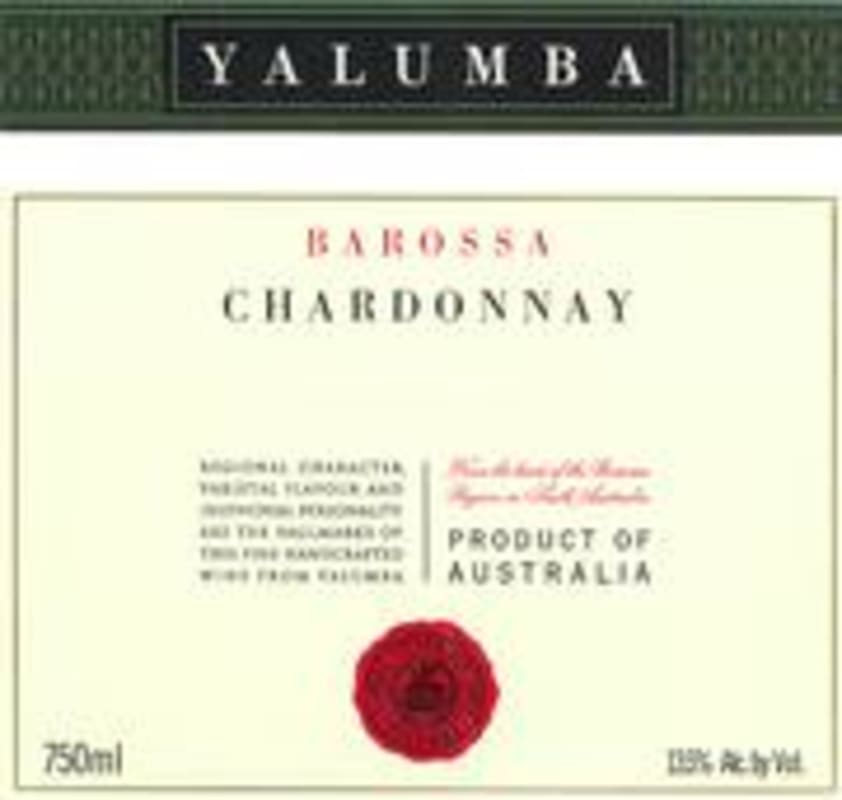 Yalumba Barossa Chardonnay 2000 Front Label