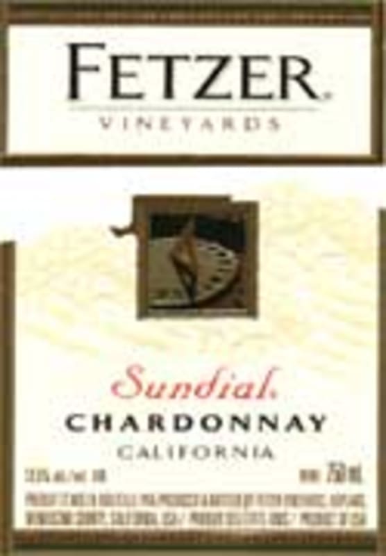 Fetzer Sundial Chardonnay (375ML half-bottle) 2001 Front Label