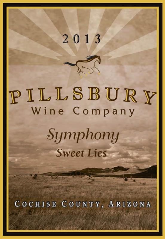 Pillsbury Wine Company Sweet Lies Symphony 2013 Front Label