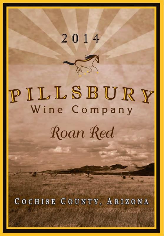 Pillsbury Wine Company Roan Red 2014 Front Label