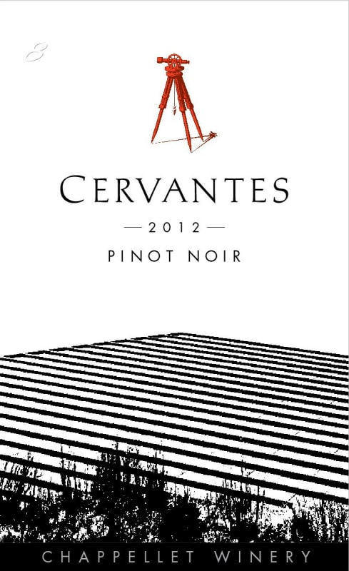 Chappellet Cervantes Pinot Noir 2012 Front Label