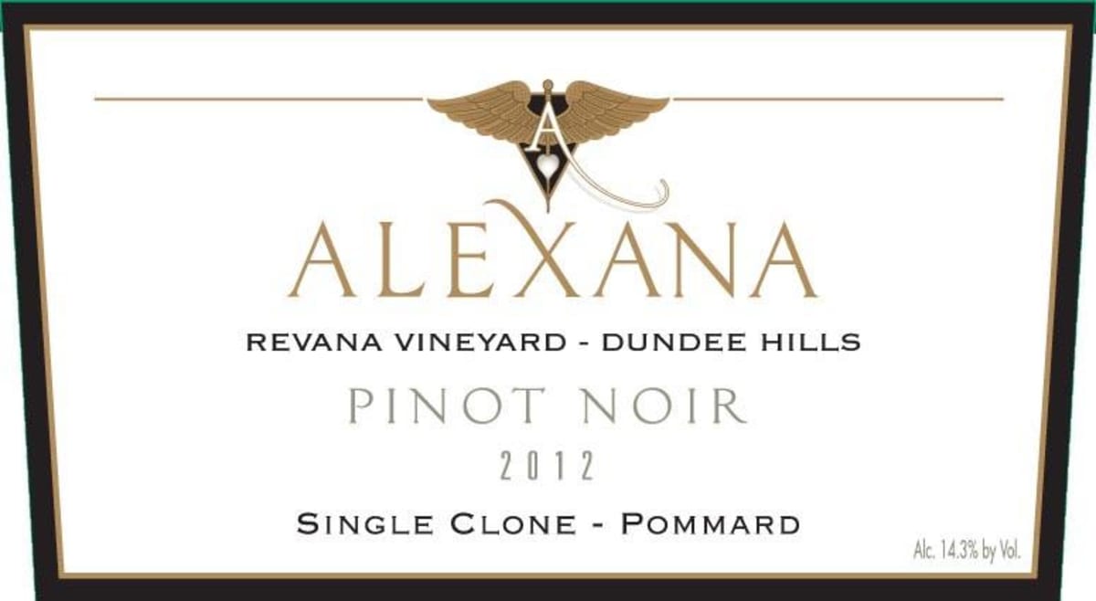 Alexana Revana Vineyard Pinot Noir 2012 Front Label
