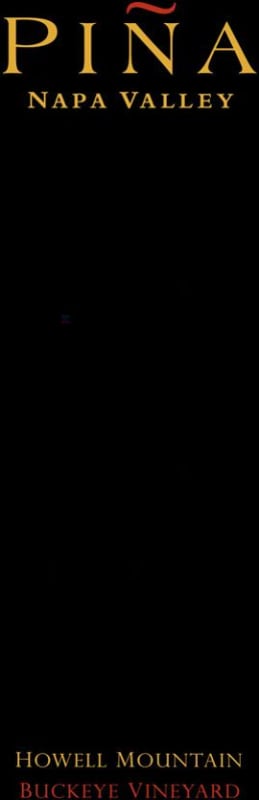 Pina Napa Valley Buckeye Vineyard Cabernet Sauvignon 2011 Front Label