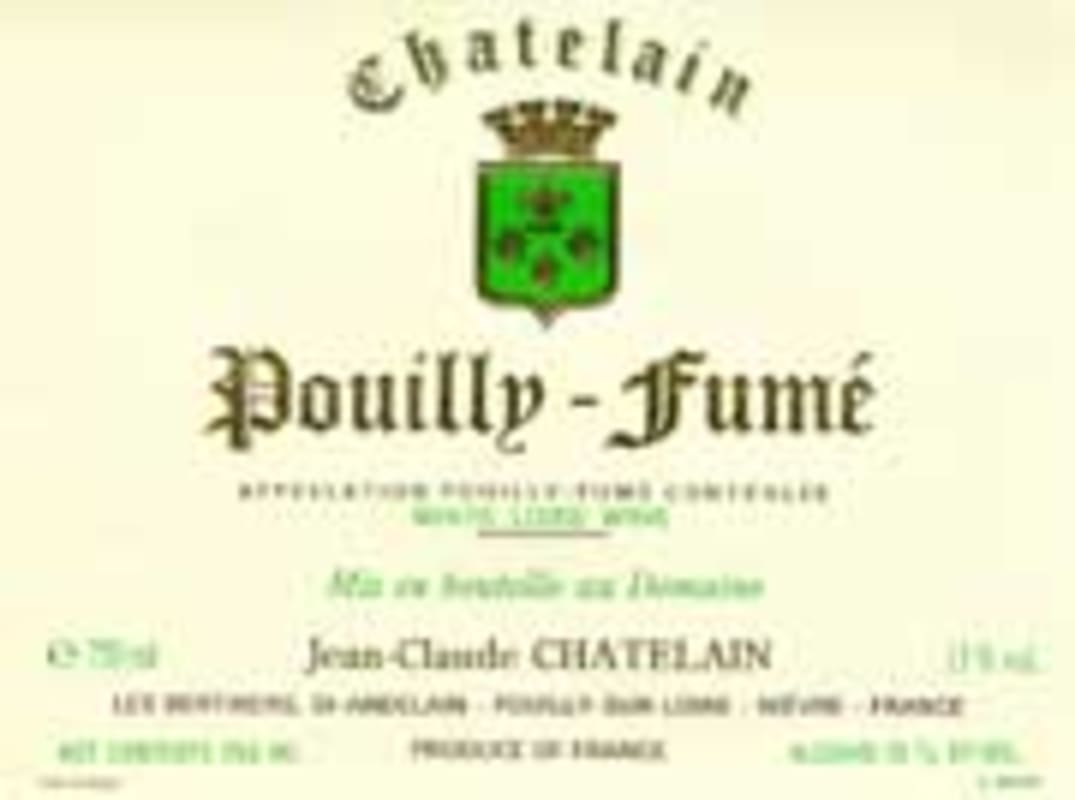 Jean-Claude Chatelain Pouilly-Fume 1999 Front Label