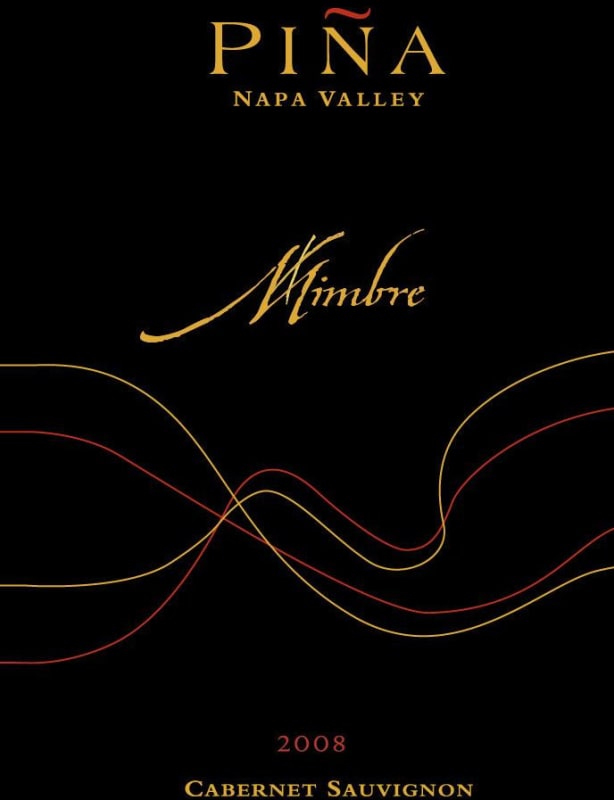 Pina Napa Valley Mimbre Cabernet Sauvignon 2008 Front Label
