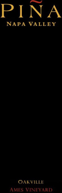 Pina Napa Valley Ames Vineyard Cabernet Sauvignon 2011 Front Label