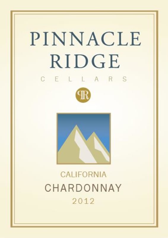 Pinnacle Ridge Winery Chardonnay 2012 Front Label