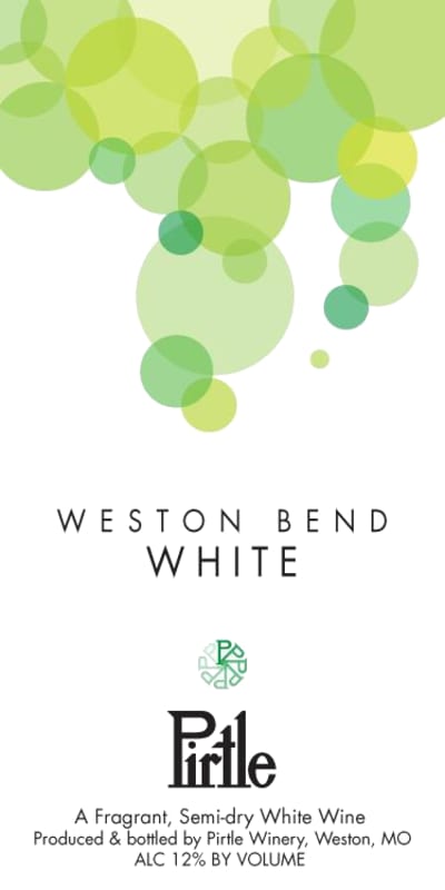 Pirtle Winery Weston Bend White Front Label