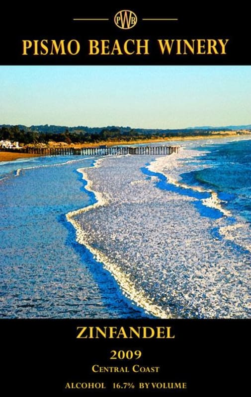 Pismo Beach Winery Zinfandel 2009 Front Label