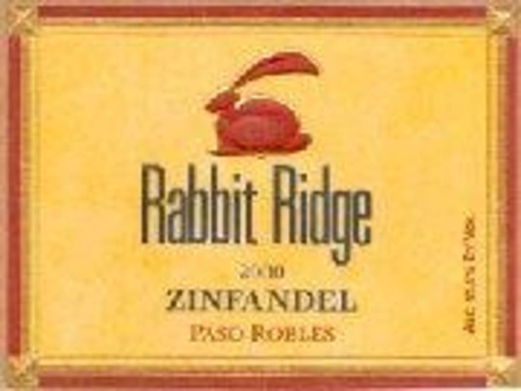 Rabbit Ridge Paso Robles Zinfandel 2000 Front Label