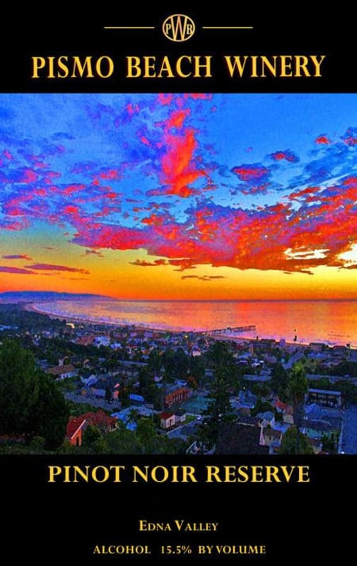 Pismo Beach Winery Reserve Pinot Noir 2010 Front Label