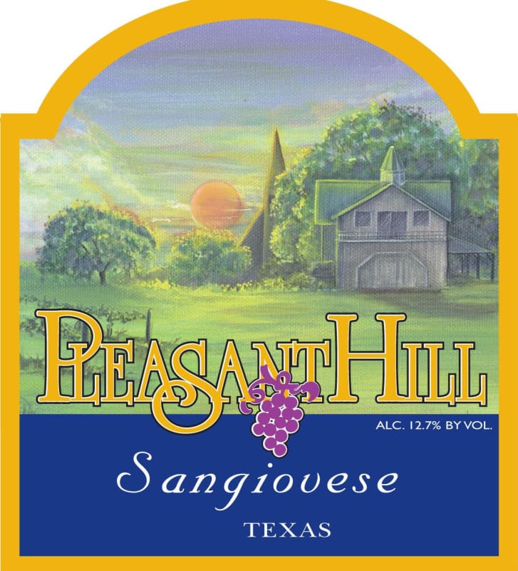 Pleasant Hill Winery Sangiovese 2014 Front Label