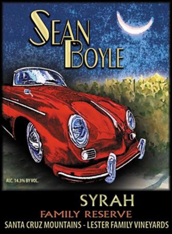 Pleasant Valley Vineyards Sean Boyle Lester Family Vineyards Syrah 2013 Front Label