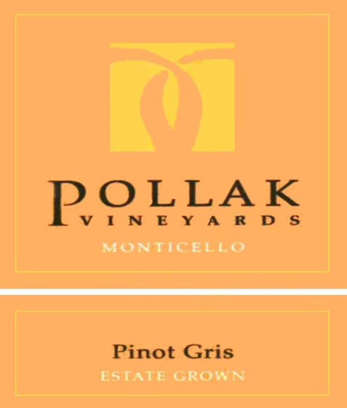 Pollak Vineyards Pinot Gris 2015 Front Label