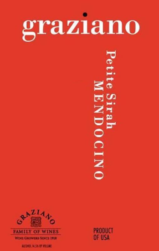 Graziano Petite Syrah 2007 Front Label