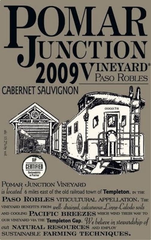 Pomar Junction Cabernet Sauvignon 2009 Front Label