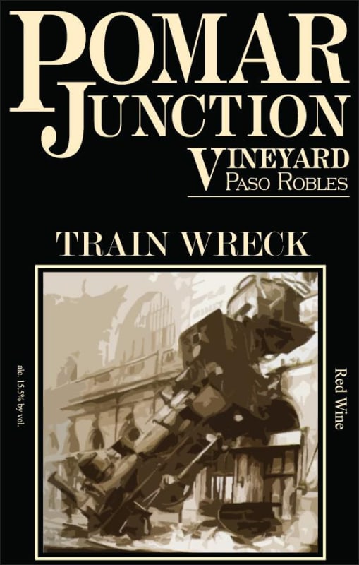 Pomar Junction Train Wreck 2010 Front Label