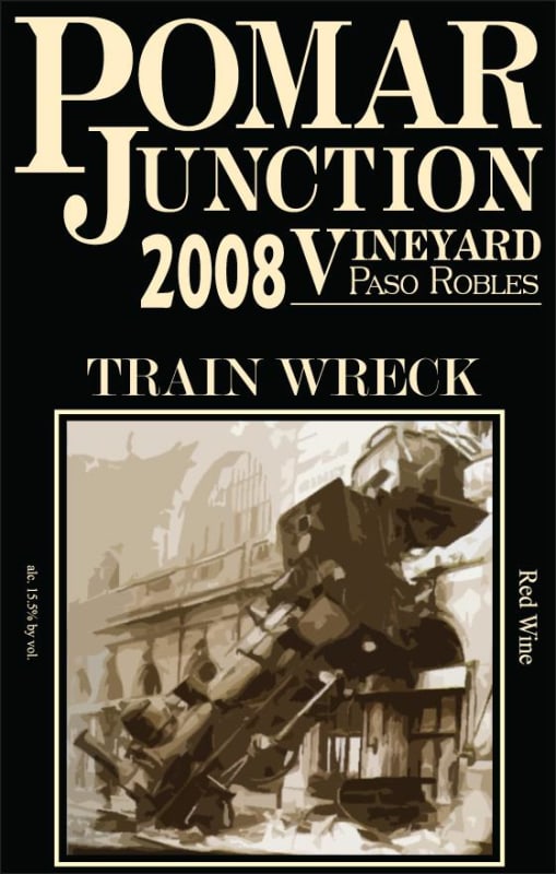 Pomar Junction Train Wreck 2008 Front Label