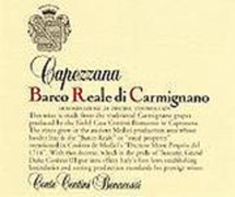 Capezzana Barco Reale di Carmignano 2001 Front Label
