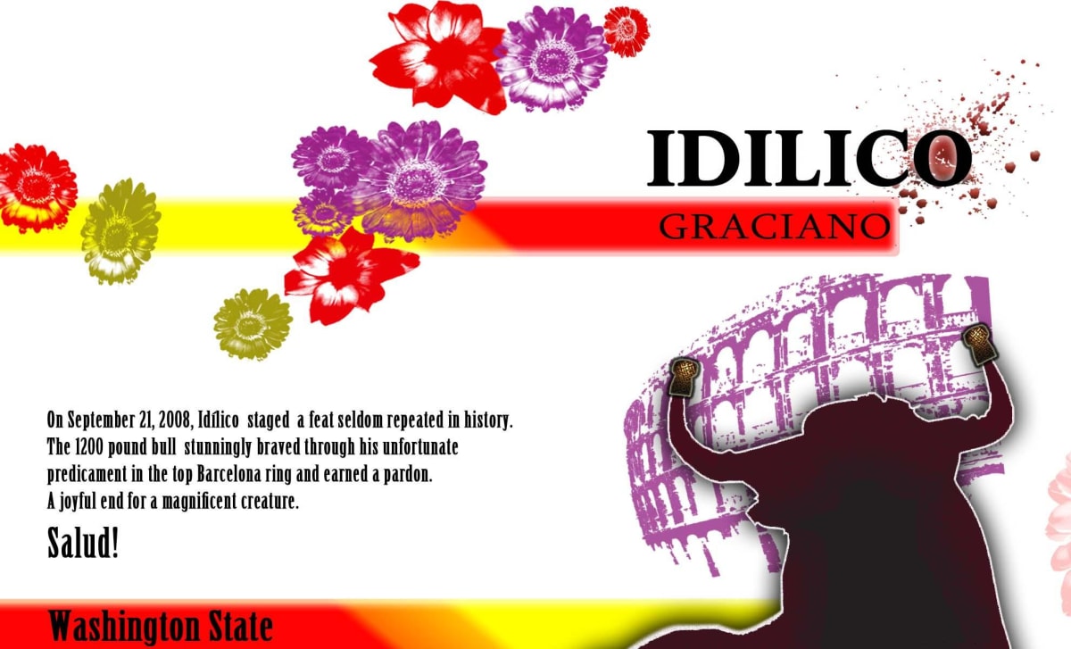 Pomum Cellars Idilico Graciano 2012 Front Label